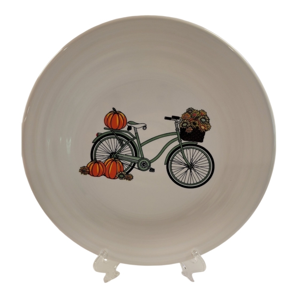 Fiesta Harvest Vintage Bicycle Luncheon Plate